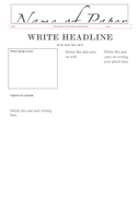Daily newspaper template page 1 preview