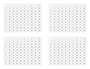 100's chart template in Word and Pdf formats
