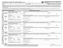 Job search log week template page 1 preview