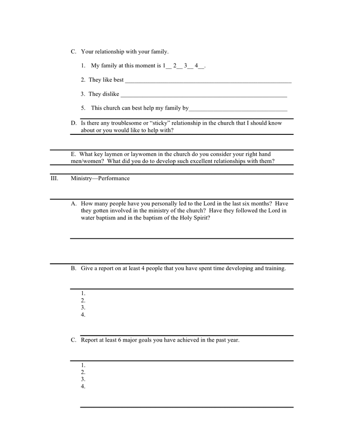 church-staff-self-evaluation-form-in-word-and-pdf-formats-page-2-of-4