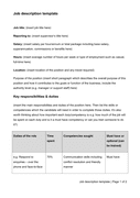 Job Description Template - download free documents for PDF, Word and Excel