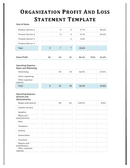 Profit and Loss Template - download free documents for PDF, Word and Excel