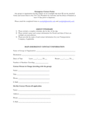 Emergency Contact Form - download free documents for PDF, Word and Excel