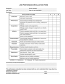General performance evaluation form page 1 preview