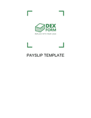Payslip template page 1 preview