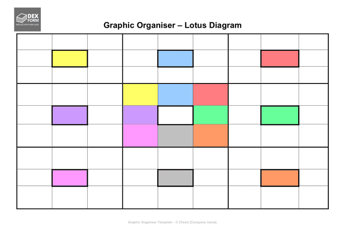 Lotus Diagram Template In Word And Pdf Formats