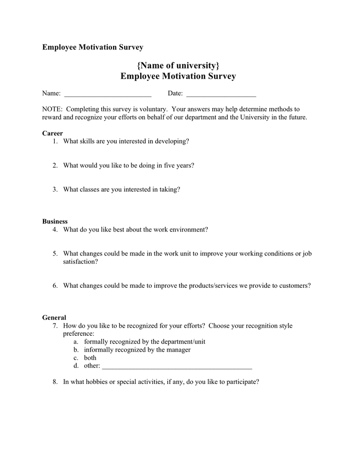 sample research proposal on employee motivation pdf