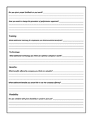 Employee satisfaction survey template page 2 preview