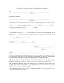 Notice of rent increase form page 1 preview