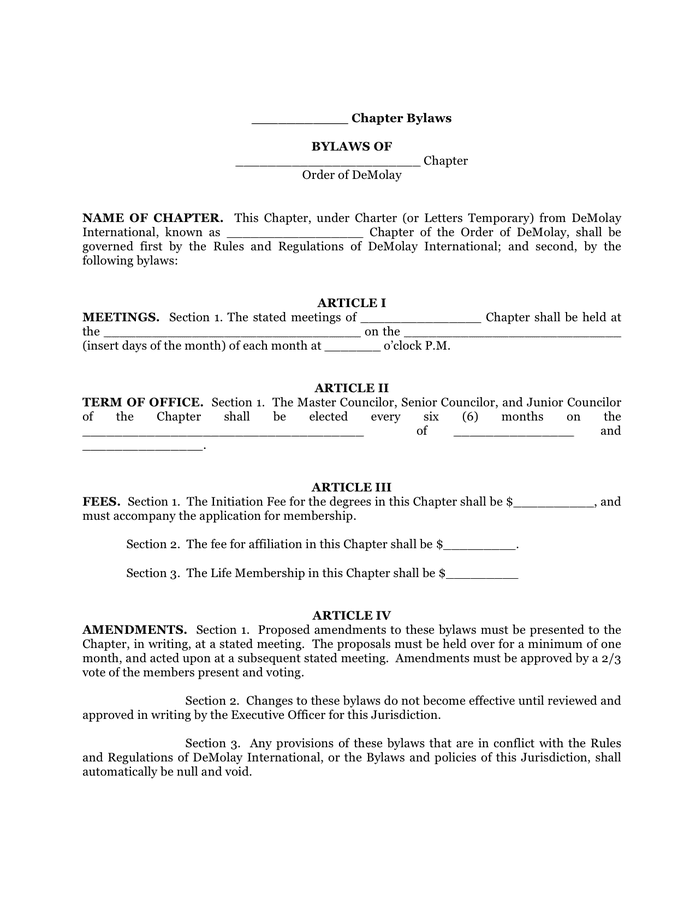 bylaws-template-in-word-and-pdf-formats