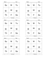 Chore chart check off template in Word and Pdf formats