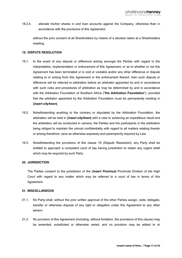 Memorandum of Understanding in Word and Pdf formats - page 17 of 22