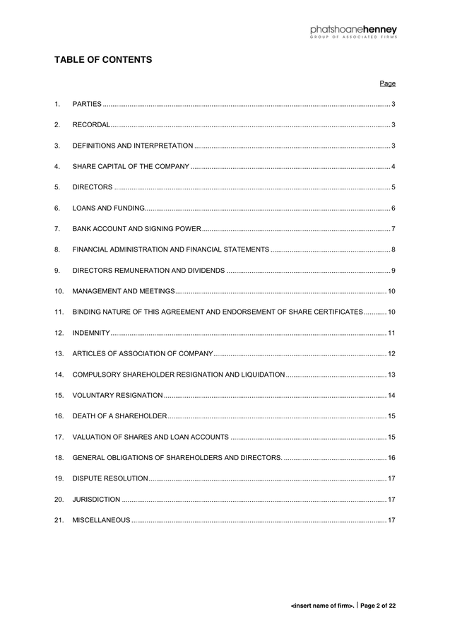 Memorandum of Understanding in Word and Pdf formats - page 2 of 22