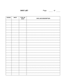 Shot List Template - download free documents for PDF, Word and Excel