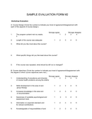 how to make a good evaluation form