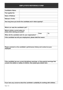 Employers reference form page 1 preview