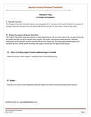 Special services proposal template page 1 preview