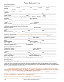 Patient Registration Form - download free documents for PDF, Word and Excel