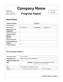 Company Progress Report Template In Word And Pdf Formats