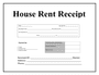 House rent receipt in Word and Pdf formats
