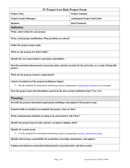 IT Project Low Risk Project Form page 1 preview