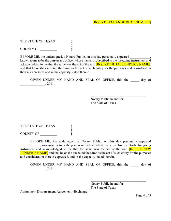 contract assignment and assumption