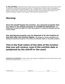 Eviction notice template page 2 preview