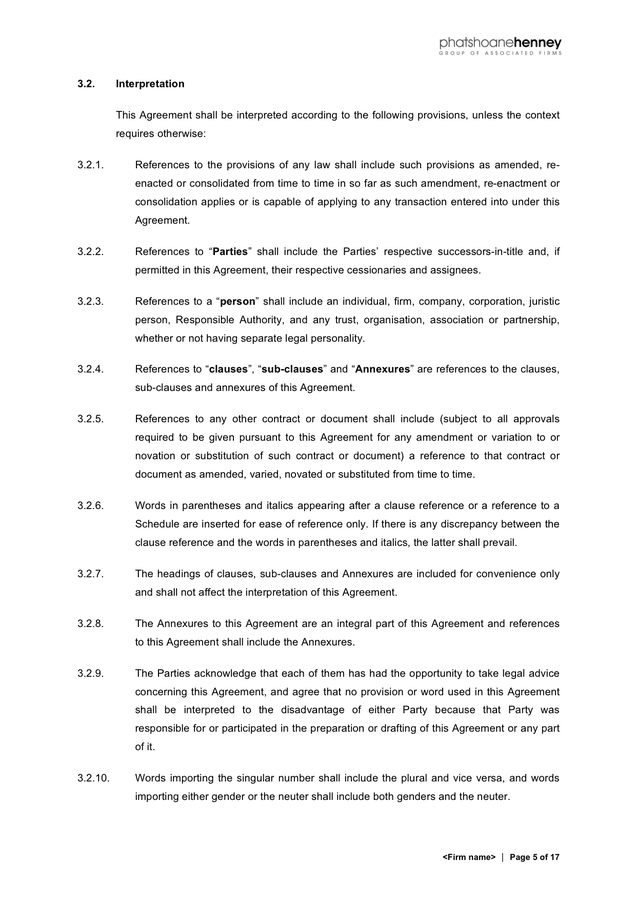 Service level agreement sample in Word and Pdf formats page 5 of 17