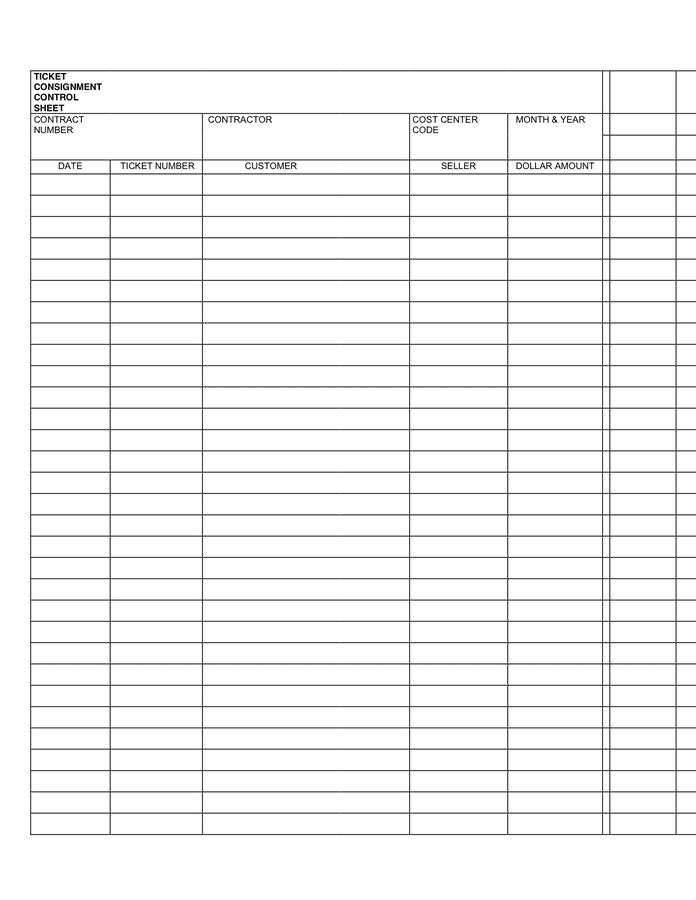 Ticket consignment agreement in Word and Pdf formats - page 2 of 3