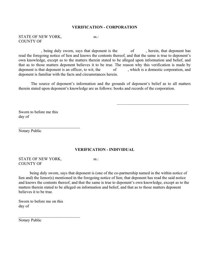 Notice of mechanic's lien in Word and Pdf formats - page 3 of 5