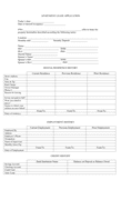 Apartment lease application page 1 preview
