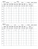 Blood Sugar Log - download free documents for PDF, Word and Excel