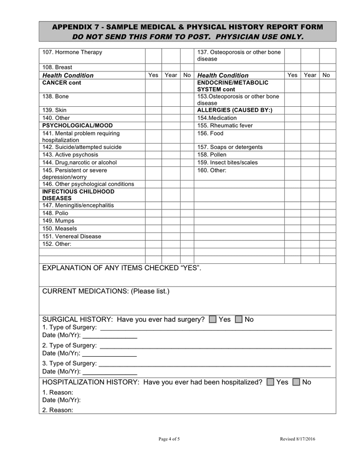 sample-medical-physical-history-report-form-in-word-and-pdf-formats-page-4-of-5