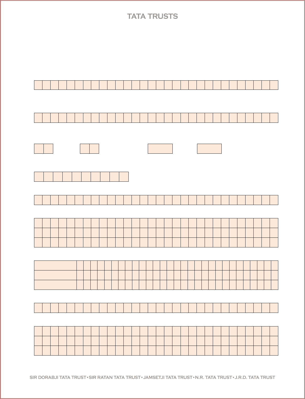 Medical grant application form in Word and Pdf formats