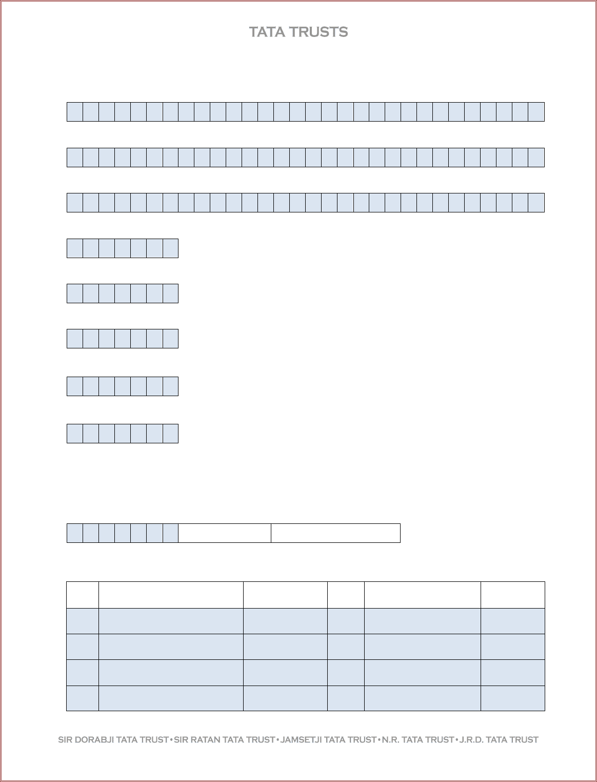 Medical grant application form in Word and Pdf formats page 2 of 5