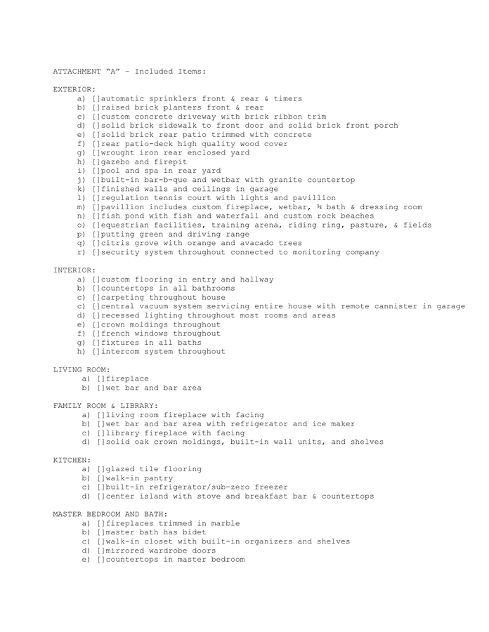 Earnest money receipt and purchase agreement in Word and Pdf formats