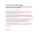 Career break cover letter template page 1 preview