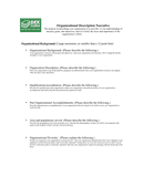 Organizational description template page 1 preview