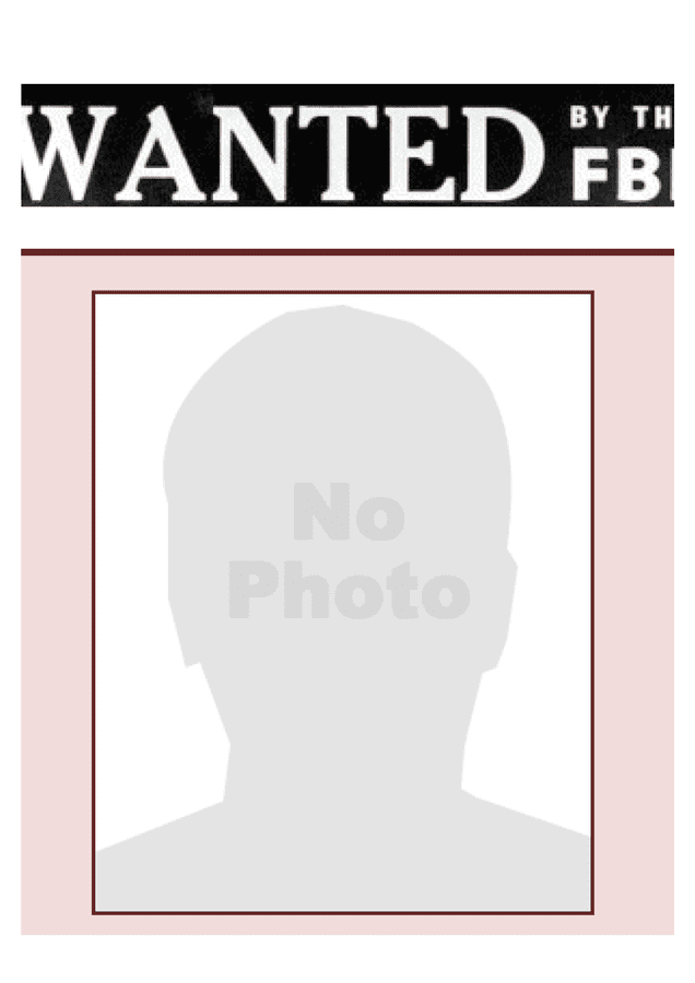 Wanted poster template preview