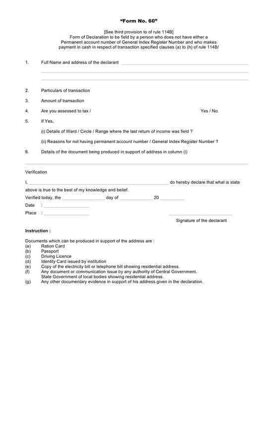 Bank Account Opening Form Template In Word And Pdf Formats Page 7 Of 9 8292