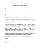 Unpaid intern offer letter template page 1 preview