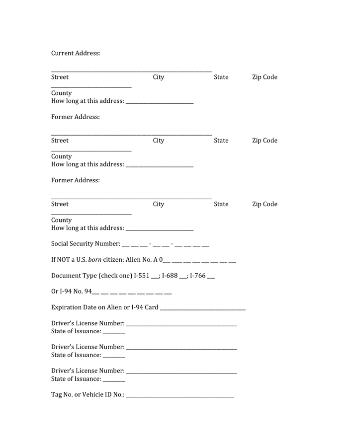 FCRA compliance / sample form in Word and Pdf formats - page 2 of 4