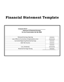 Financial Statement Template - download free documents for PDF, Word ...