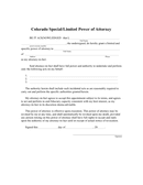 Special Power of Attorney Form