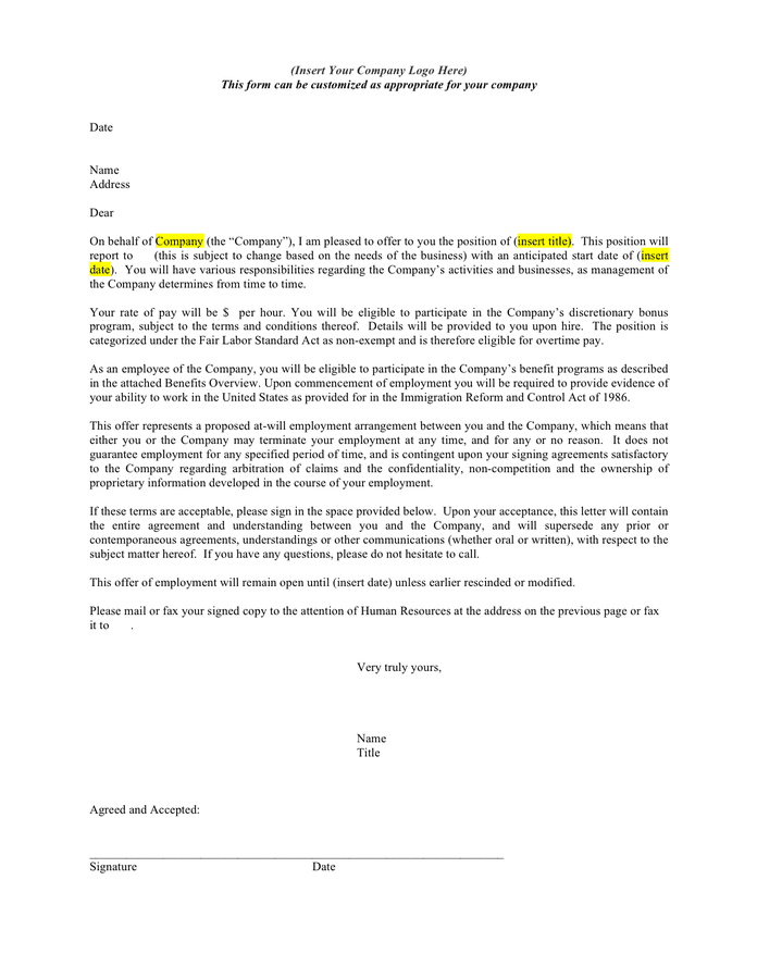 Contingent Job Offer Letter from static.dexform.com