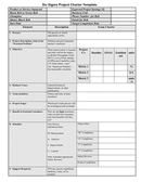 Six sigma project charter template page 1 preview