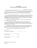 Volunteers release and hold harmless agreement sample page 1 preview