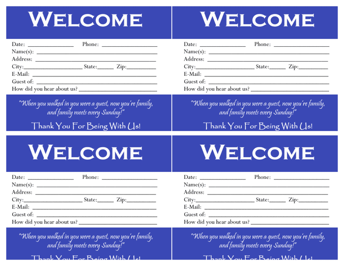  Visitor Card Template In Word And Pdf Formats