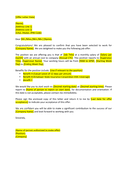 Job offer letter template page 1 preview