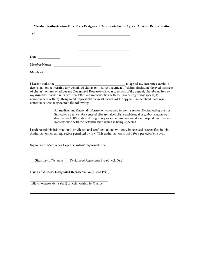 Authorization Letter Sample Download Free Documents For Pdf Word And